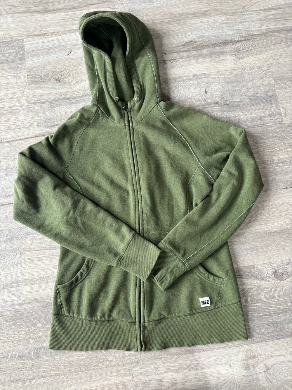 MEC Olive Green Full-Zip Hoodie